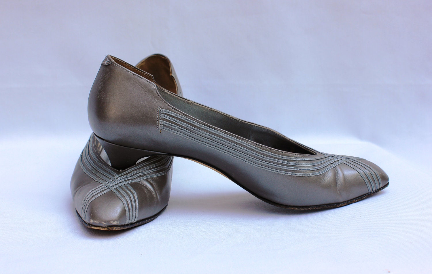 Silver Ribbon Heels