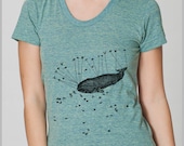 Women's T Shirt Liberated by Aviation American Apparel S, M, L, XL 8 COLORS