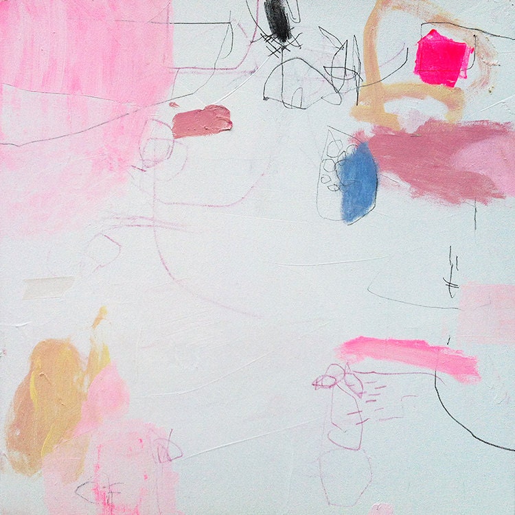 Wasp nest and a raspberry pie - Fine Art Giclée Print from an original mixed media painting