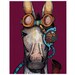 Steampunk Horse Art Print 8x10 from Original Ink Illustration