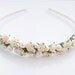 Rosie- Ivory rose and ivory pearl bridal hairband