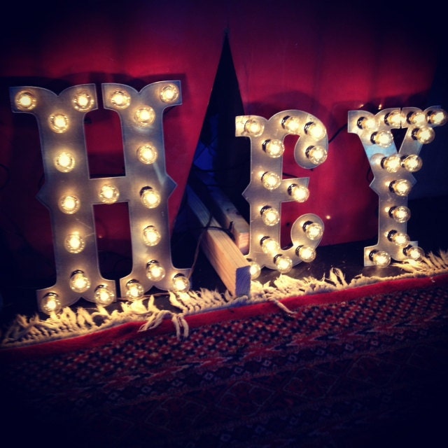 On sale Circus marquee metal letters 48 inch tall lighted custom finish included