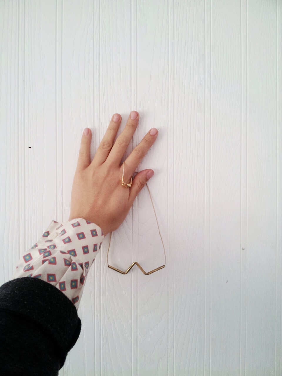 Bent Brass DHC Necklace