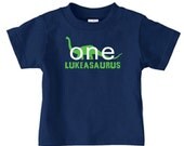Personalized dinosaur birthday t-shirt, brontosaurus birthday t-shirt for boys