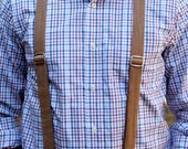 Faux Burlap Men's Suspenders