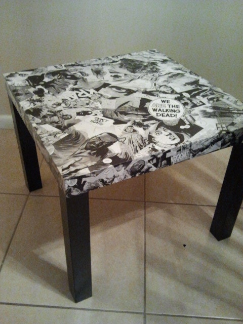CUSTOM Comic Book Collage Table FREE SHIPPING Usa