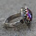 Size 5.5 - Cobalt Titanium Druzy Quartz Hand Forged Ring