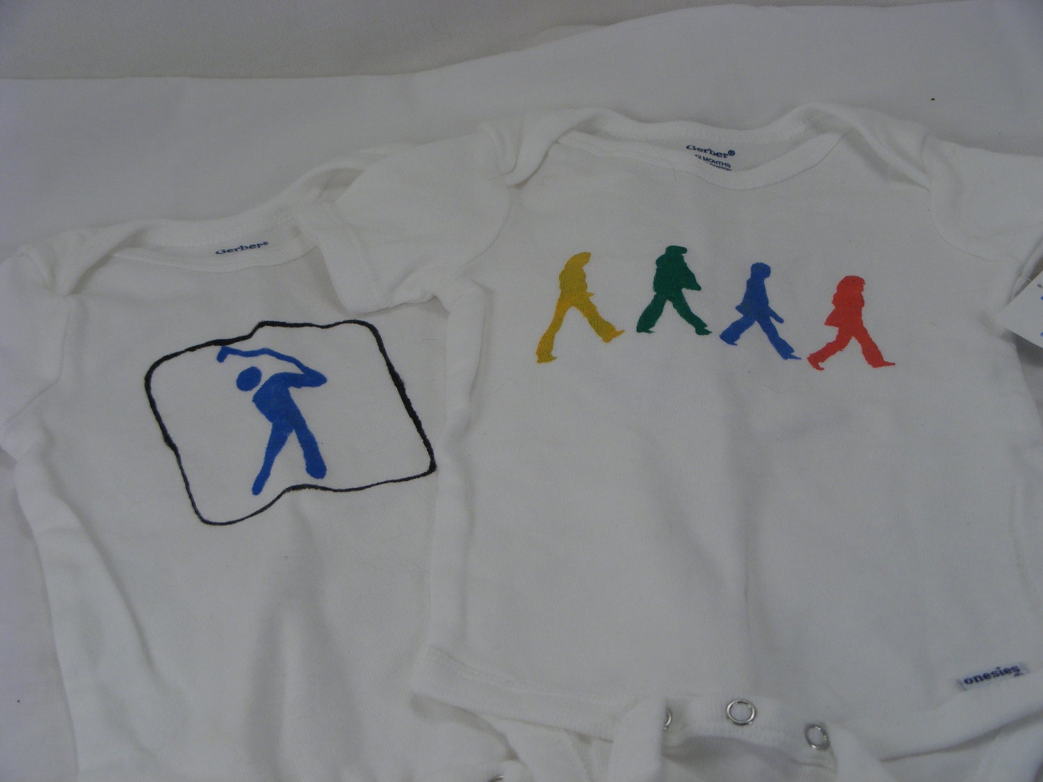 ON SALE Golf Onesie Hand Painted Size 12 Months