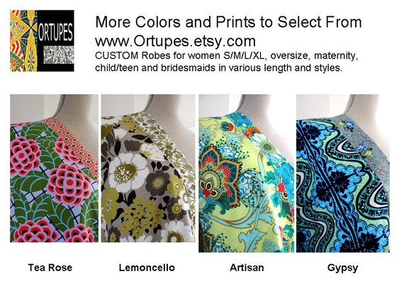 Buy announcements gifts selection - Medium Length Robe - Kimono Robe - Bath Robe - Bridesmaids Gift  Robe - Select your favorite fabric.