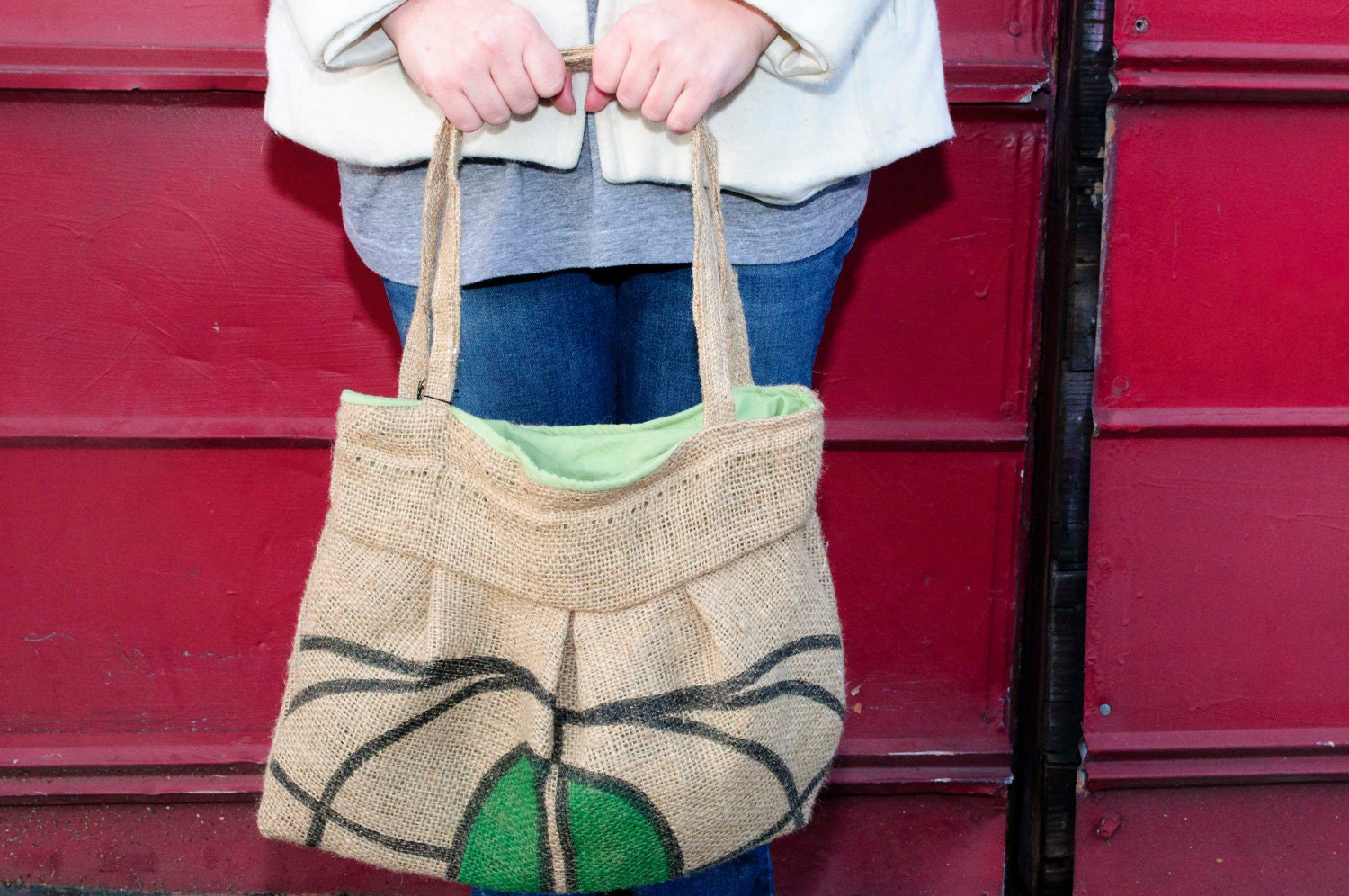 Hemp, Eco Friendly Green Tote