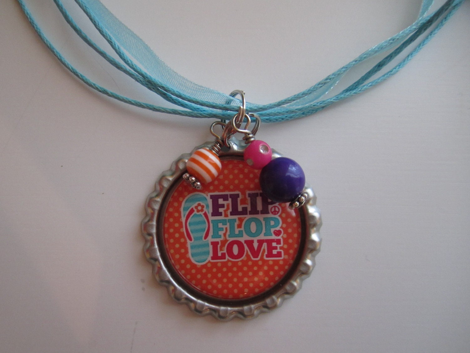 Flip-Flop Bottle Cap Necklace