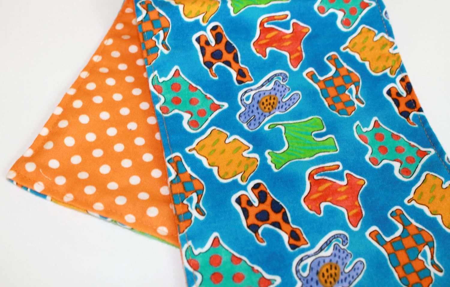 Bright Animals Burp Cloth