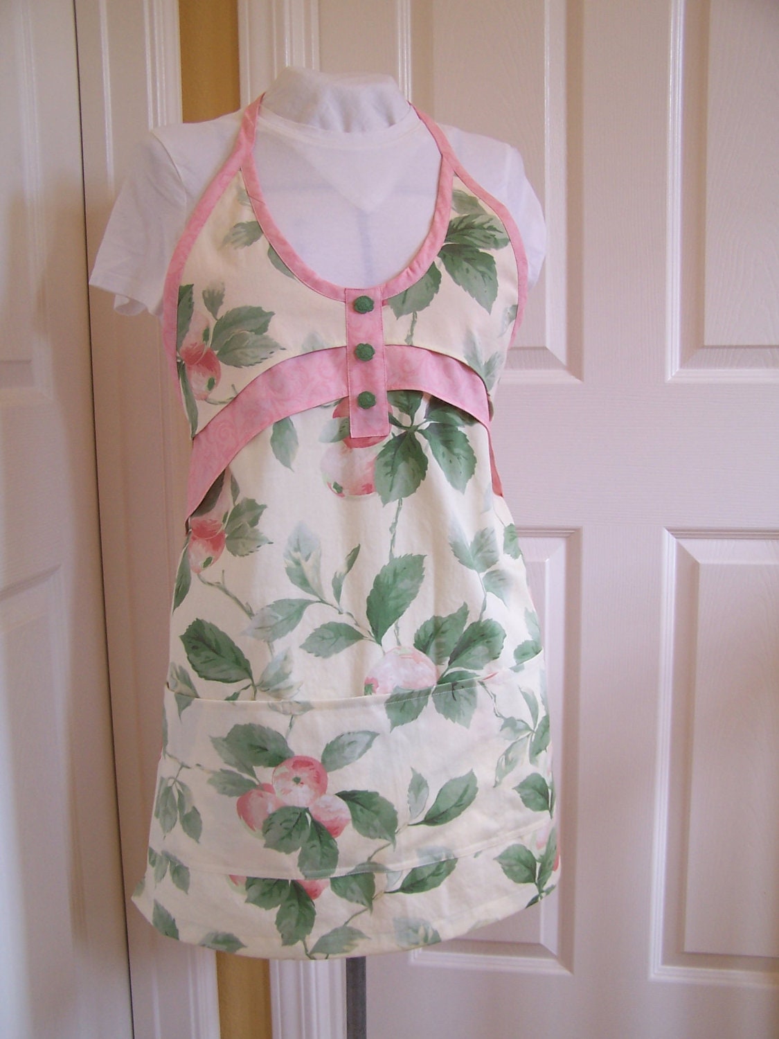 Peachy 3 pocket apron, Full Womens apron, Chef Apron, Layered apron for women, Ready to ship