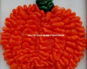 Orange Mesh Halloween Pumpkin Wreath