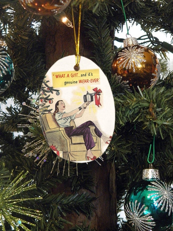 The Perfect Gift 1950's Cookware Advertisement Christmas Ornament