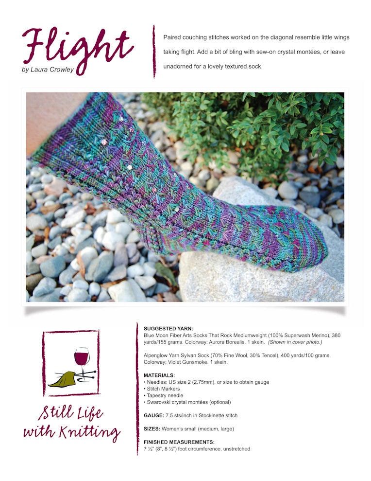 Flight knitting pattern -- PDF