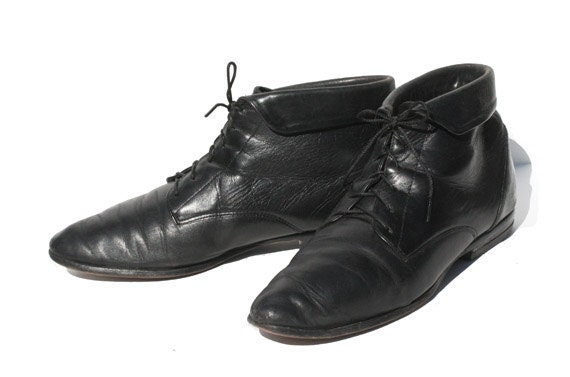 size 7 black leather ankle boots