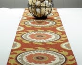 Brown Table Runner - Brown Russet Color, Yellow Color Brown Color Tablecloth 120 inch 120" long