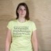 gamer girl geek chic nerd motto tshirt - ladies tee sizing