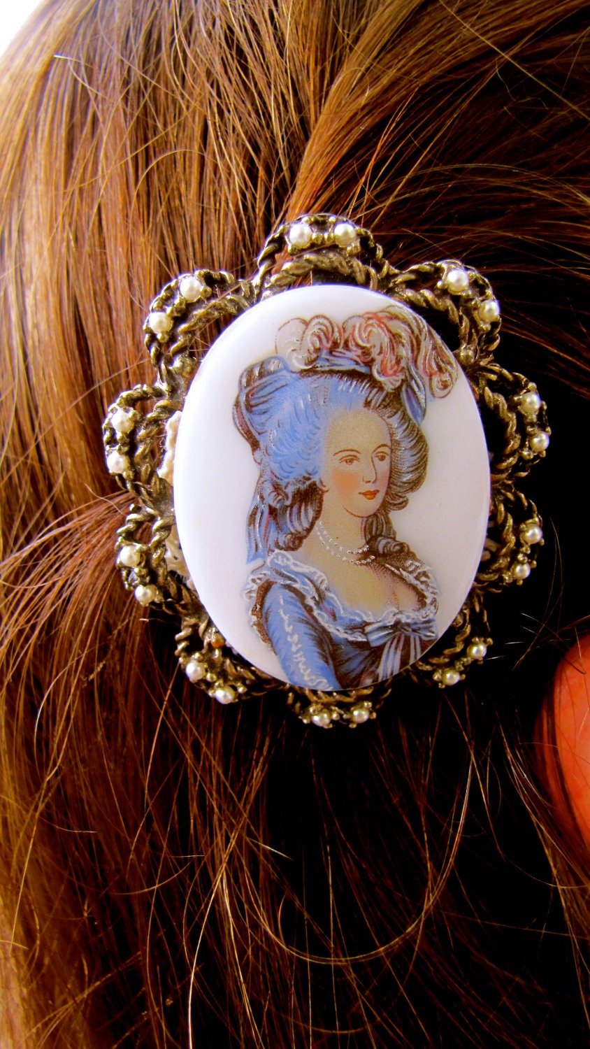 Antique Victorian Pendant Hair Accessories