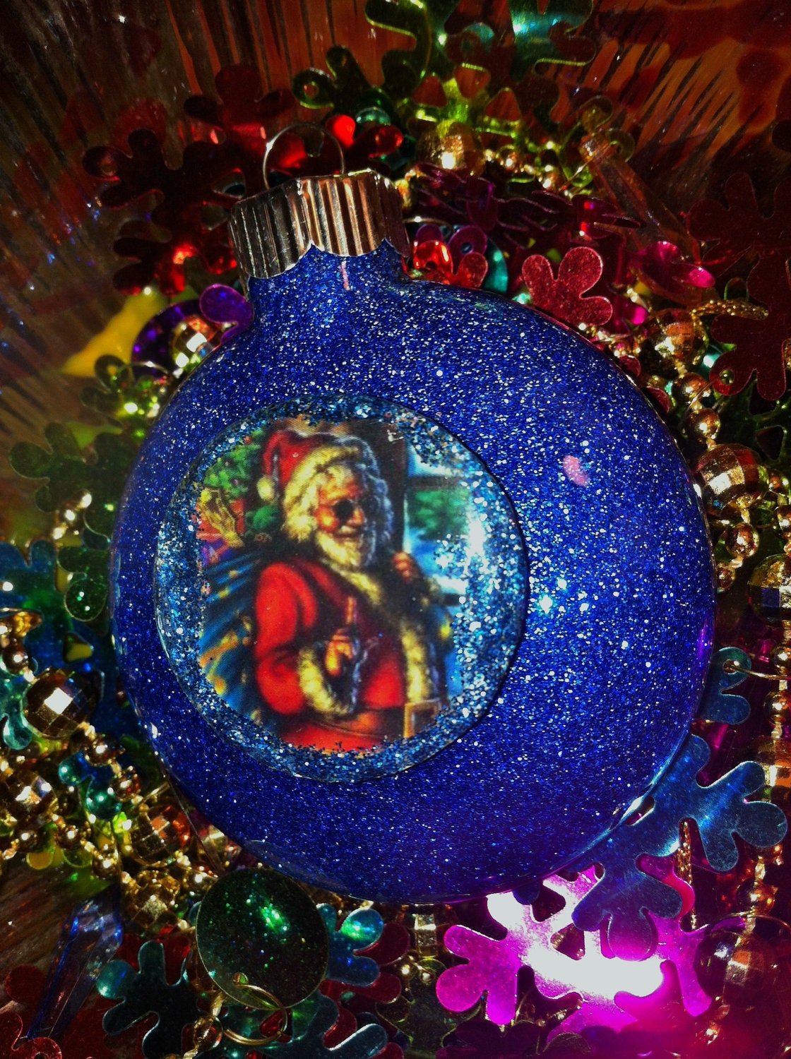 Jerry Garcia Christmas Ornament 