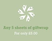 Any Five Sheets of Gift Wrap Set