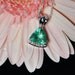 Green Fluorite Pendant 14K Gold with Diamonds Sea-foam Green