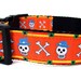 Skull Dog Collar 1" Halloween Dog Collar