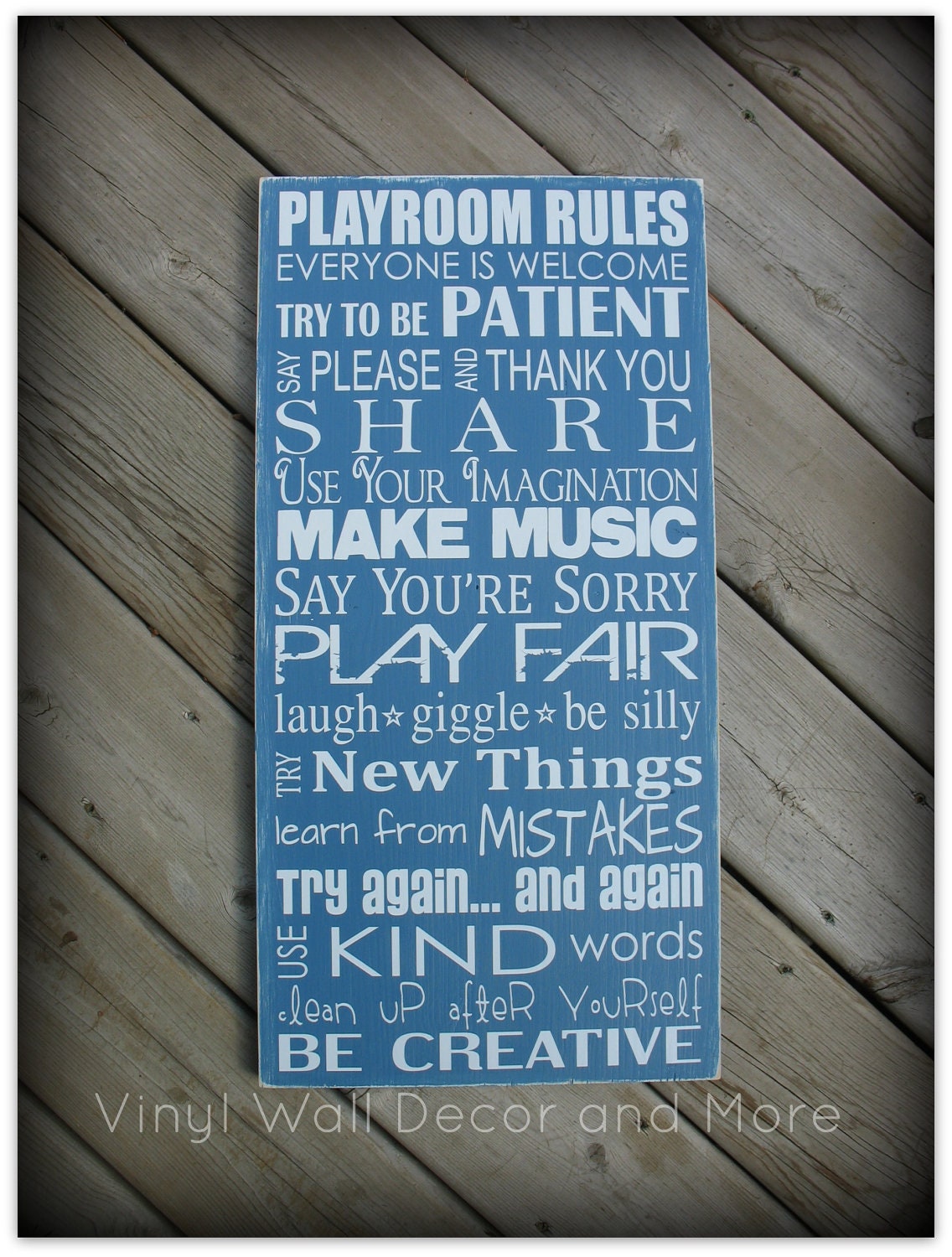 Playroom Subway Art Phrase-COTTAGE BLUE