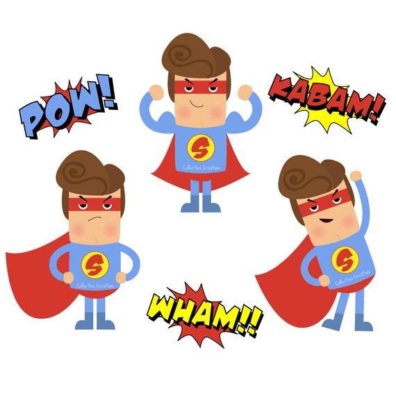 superhero clipart etsy - photo #45