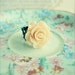 Rose Ring Peach Ring Peach and Mint Green Vintage Style Spring Garden Summer Colors Soft Light Airy