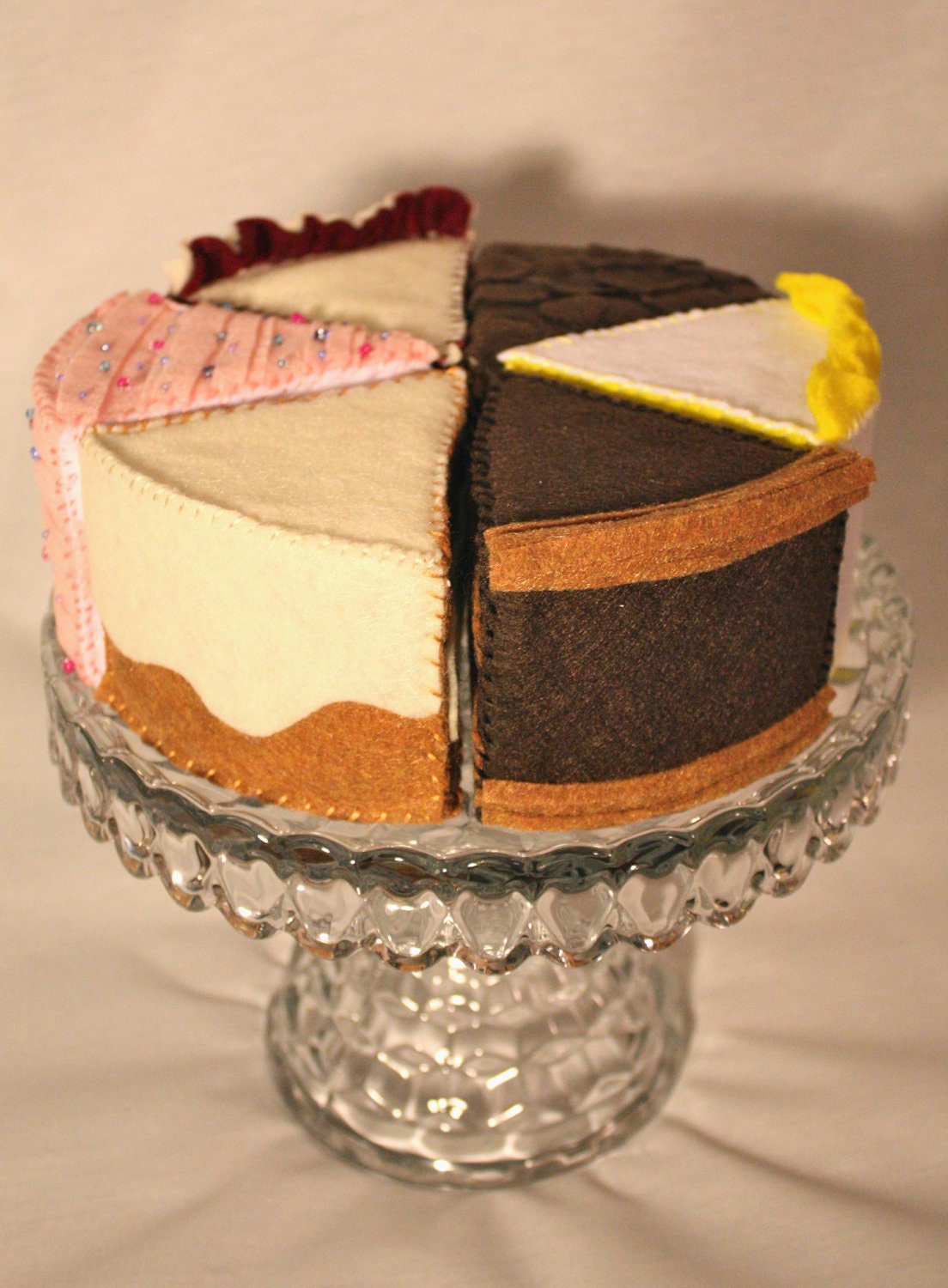 Felt Play Food - Birthday Cake
