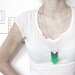 ombre emerald necklace - arrows necklace, green shadows