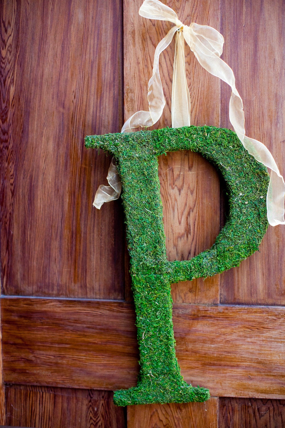 Moss Covered Letter - Moss Monogram Wedding Letters -  24 inches