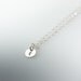 Necklace With Customized Tiny Silver Initial Charm