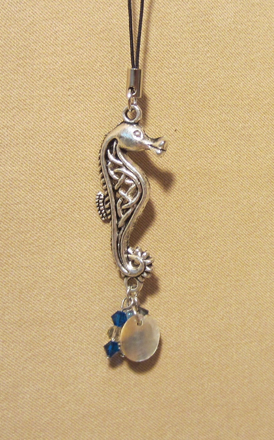 Shades of the Sea, Sea Horse Add a Charm / Purse Charm / Zipper Pull / Cell Phone Charm