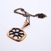 Vintage Bronze Necklace - Sweden, Scandinavian, Modernist, Mid Century, Modern