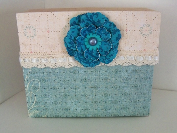 Blue Drop Down Stationery Box