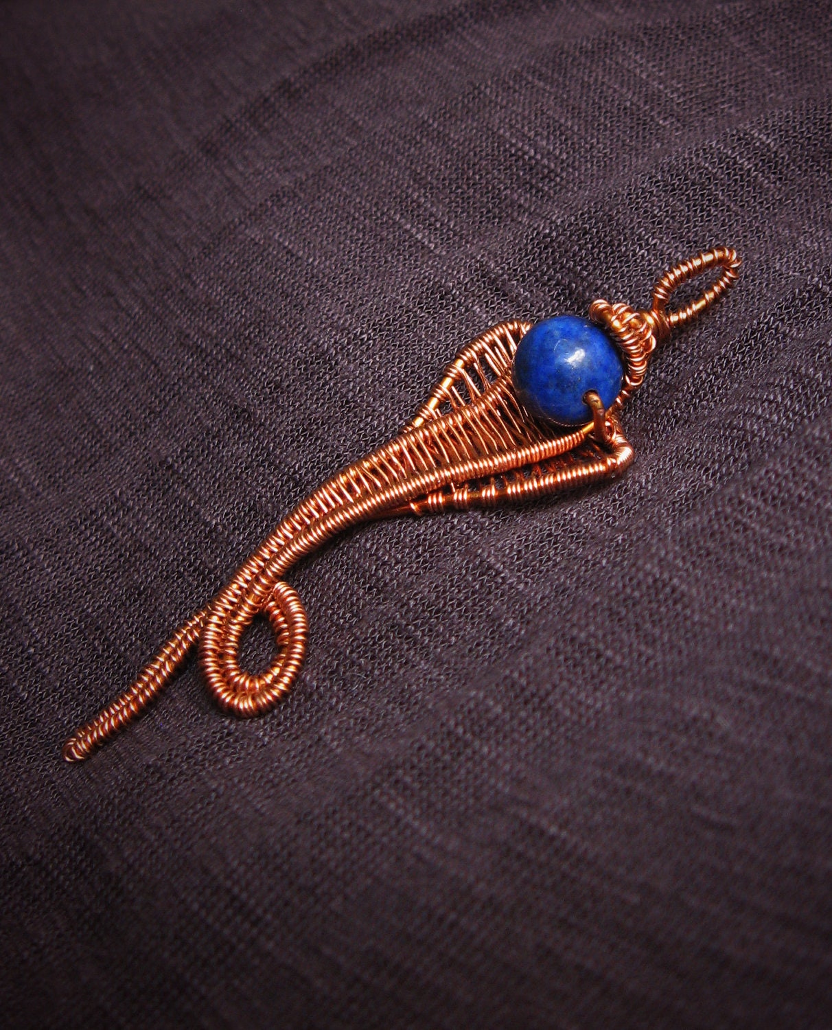 Lapis Lazuli Cobra Pendant