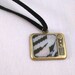 Abstract art TV necklace