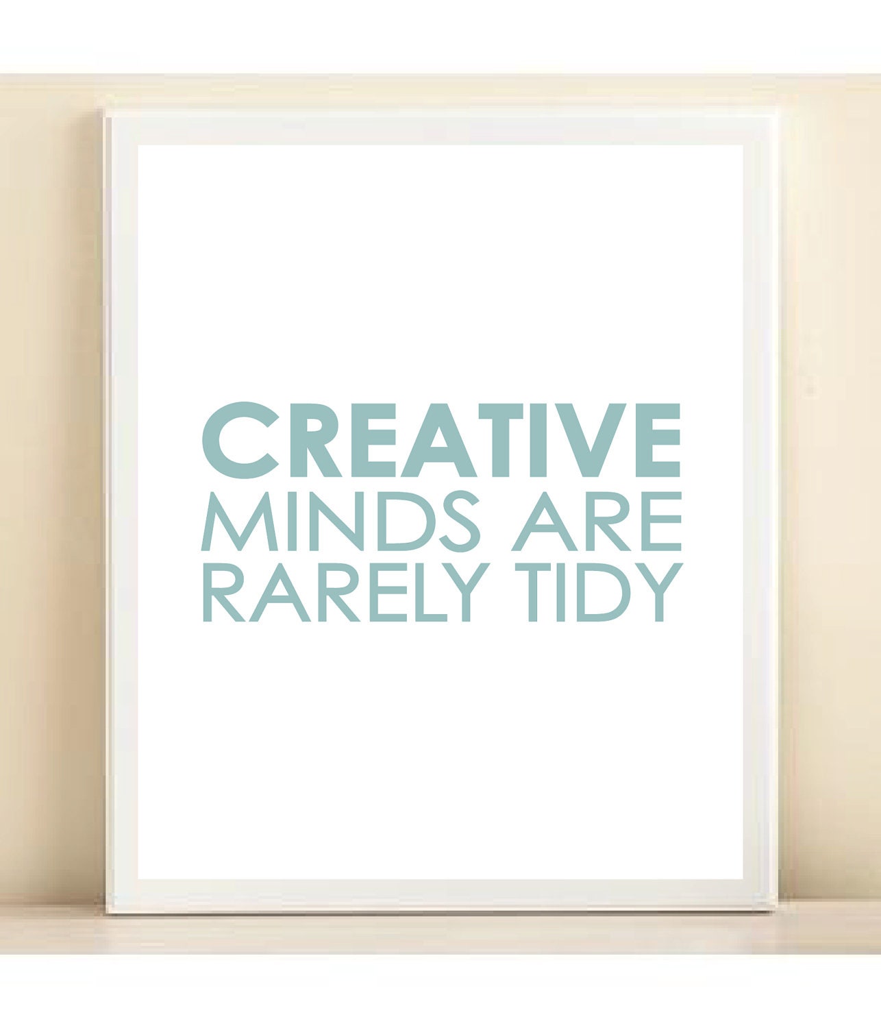 Blue Creative Minds print poster