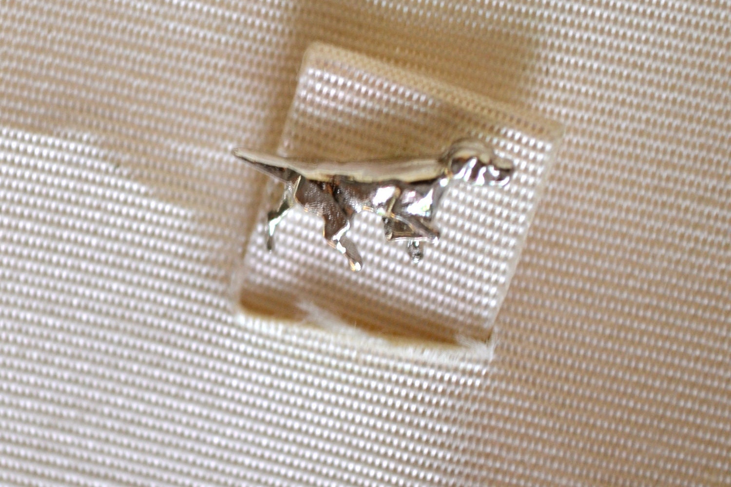Anson Sterling Silver Dog Tie Pin, Vintage Fine Jewelry, OOAK Accessory
