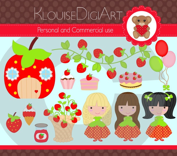 Cute Strawberry Clipart