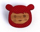 Red Bear Suit brooch