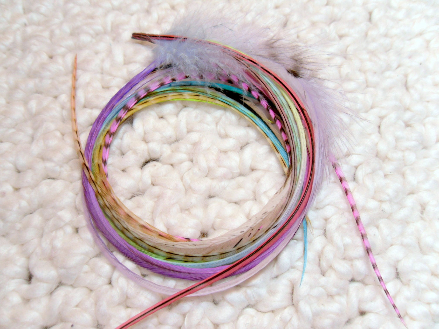 Custom Feather Hair Extension DIY Kit, Hair Accessories, Extra Long Hair Feathers