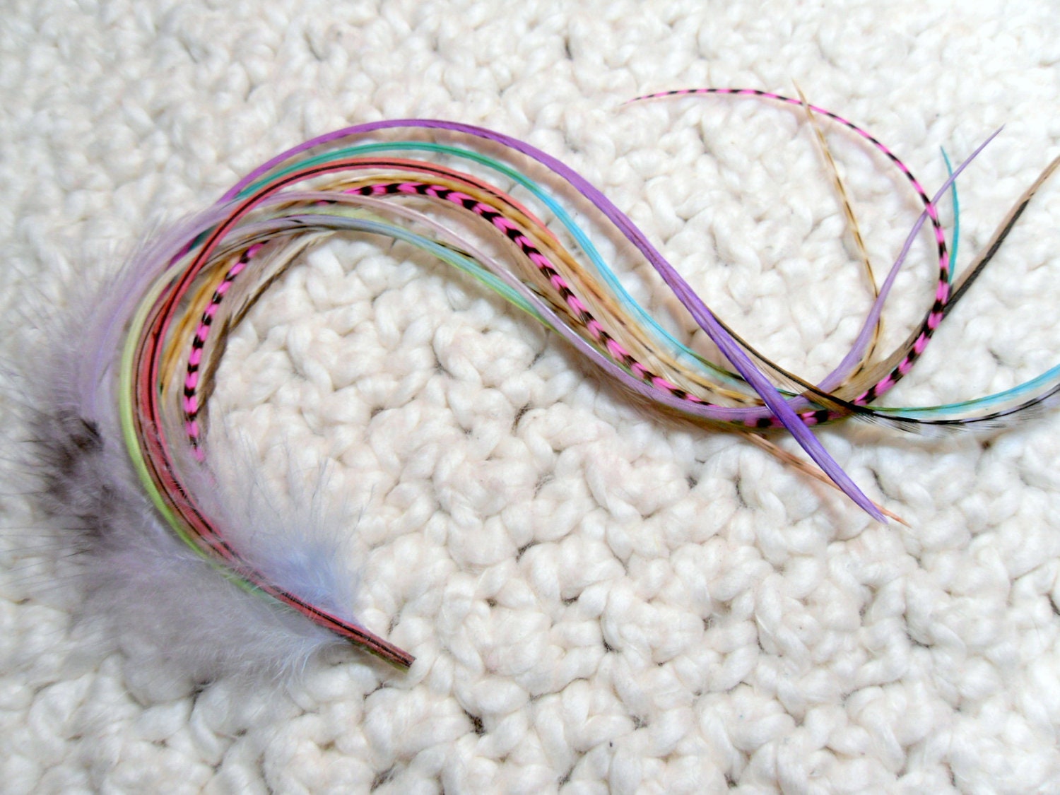 Custom Feather Hair Extension DIY Kit, Hair Accessories, Extra Long Hair Feathers