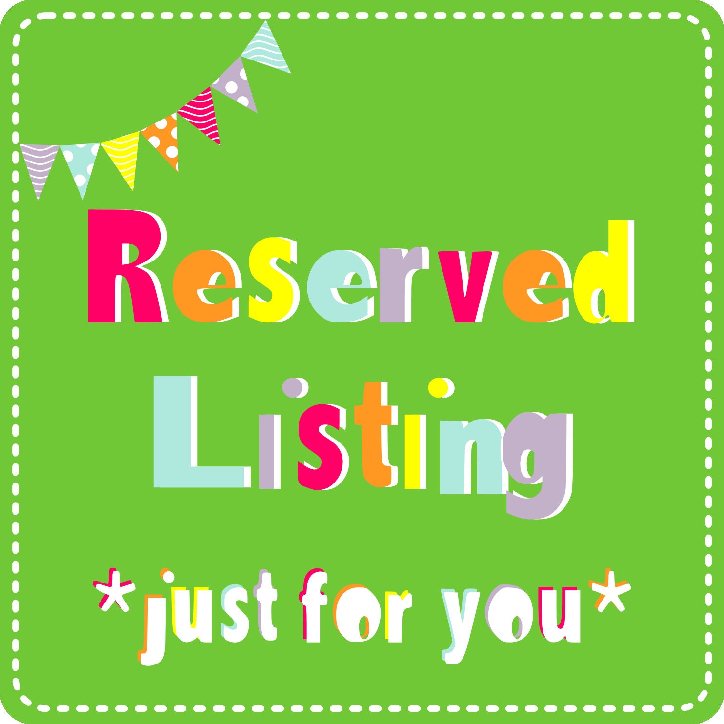 Reserved Listing for Austyn B.