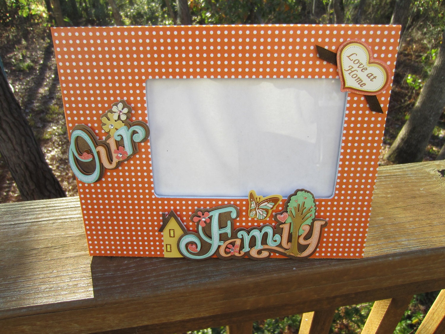Glass Wooden 4x6 Picture Frame, Wall Art, Wall Decor - Our Family