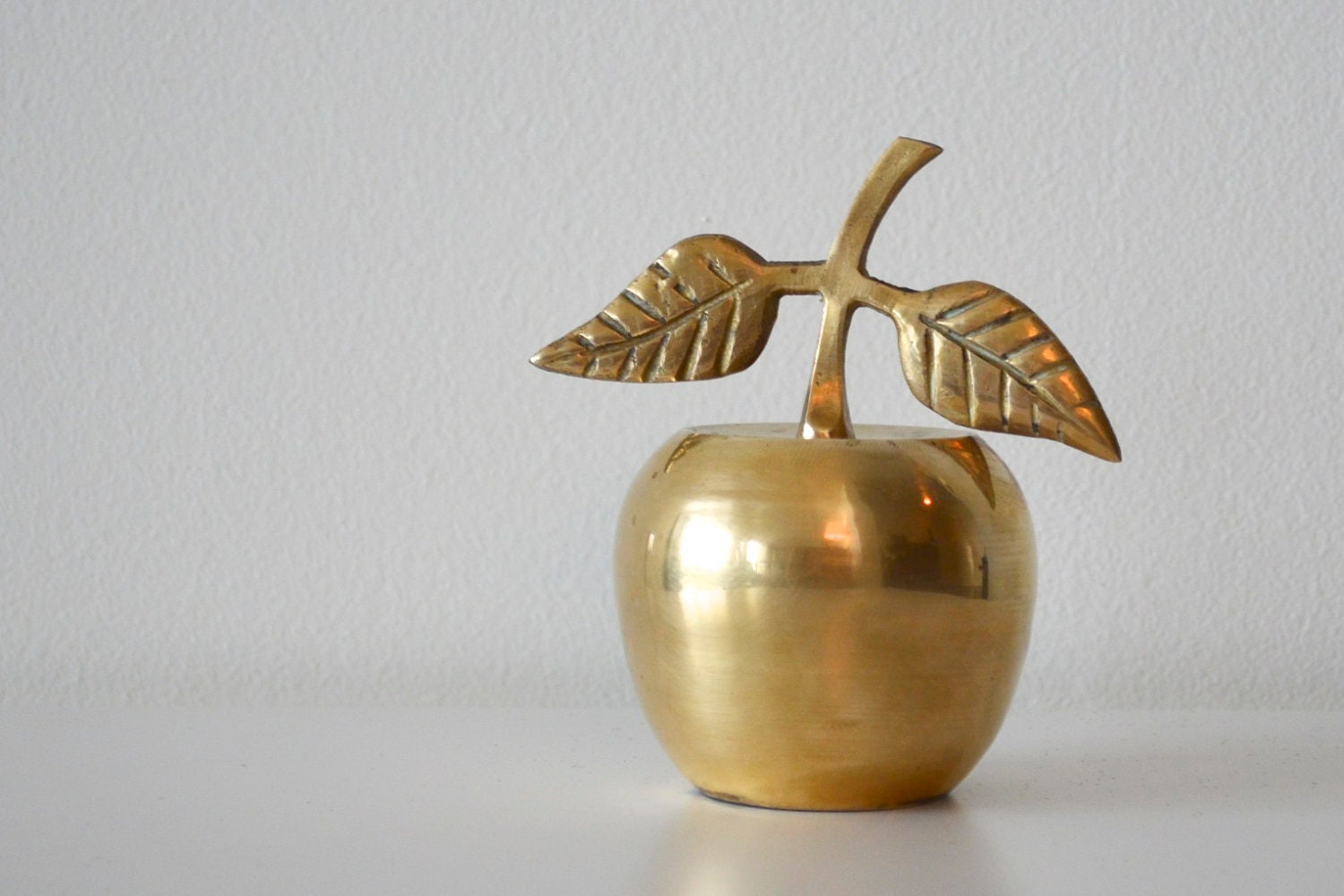 Brass apple bell Back to school