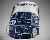 One Size Blue Cartoon Star Wars Diaper Cover